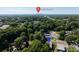 Aerial view showcasing the property's location near Uptown Charlotte and surrounding green spaces at 4211 Mantle Ct, Charlotte, NC 28205