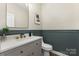 Tastefully designed powder room with modern vanity and complementary wall accents at 4907 Ardenwoods Dr, Charlotte, NC 28215