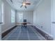 Bright office space with hardwood floors, ceiling fan, and natural light at 5250 Meadowcroft Way, Fort Mill, SC 29708