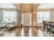 Inviting foyer with hardwood floors, high ceilings, and lots of natural light at 8707 Darcy Hopkins Dr, Charlotte, NC 28277