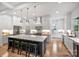 Modern kitchen featuring a large center island, stainless steel appliances, and ample counter space at 910 Everett Pl, Charlotte, NC 28205