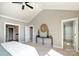 Spacious main bedroom featuring an ensuite bathroom, walk-in closet, and stylish decor at 926 Steel House Blvd, Charlotte, NC 28205