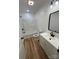 Clean and modern bathroom with a shower-tub, vanity, and tile floors at 1019 Valley St, Kannapolis, NC 28081