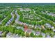 Home surrounded by lush greenery with mature trees in a quiet neighborhood, near a water tower at 1027 Feather Oak Ln, Matthews, NC 28104