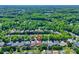 High angle view of a home situated in a leafy neighborhood with well-maintained yards at 1027 Feather Oak Ln, Matthews, NC 28104