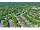 Home in a mature neighborhood, surrounded by lush greenery with mature trees and well-manicured lawns at 1027 Feather Oak Ln, Matthews, NC 28104