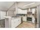 Modern kitchen featuring stainless steel appliances, granite countertops, and stylish backsplash at 11224 Amber Glen Dr, Charlotte, NC 28269