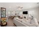 This expansive living area features the kitchen, dining, and living spaces in a seamless, open-concept design at 11249 Island View Ln, Lancaster, SC 29720