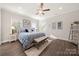 Main bedroom with a ceiling fan, decorative rug, and natural light at 11249 Island View Ln, Lancaster, SC 29720