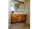 Bathroom with single sink vanity and large mirror at 121 Marcella Dr, Kings Mountain, NC 28086