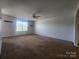 Spacious living room with lots of light from the window and a ceiling fan at 121 Marcella Dr, Kings Mountain, NC 28086