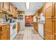 Spacious kitchen with plenty of storage and counter space, open to dining area at 130 Helen Dr, Statesville, NC 28625