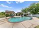 Inviting swimming pool featuring fountains, deck chairs, and a basketball hoop in the backyard at 137 Sugar Magnolia Dr, Mooresville, NC 28115