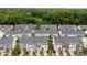 Aerial view of community featuring well-maintained townhouses at 2151 Belle Vernon Ave, Charlotte, NC 28210