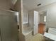 Main bathroom featuring a shower and separate tub at 2504 Faircroft Way, Monroe, NC 28110