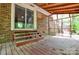 A covered back porch provides outdoor access from the home's interior at 316 Anne Ave, Waxhaw, NC 28173
