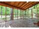 A spacious screened porch provides views of the wooded yard at 316 Anne Ave, Waxhaw, NC 28173