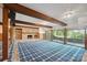 Spacious finished basement with a stone fireplace and walkout access to the backyard at 3165 Laurel Ridge Nw Rd, Hickory, NC 28601