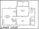 Layout of basement showing recreation room, storage, and other features at 3165 Laurel Ridge Nw Rd, Hickory, NC 28601