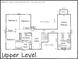 Upstairs floorplan depicts the layout of bedrooms, bathrooms, closets and balcony at 3165 Laurel Ridge Nw Rd, Hickory, NC 28601
