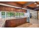 Modern kitchen with granite countertops, stainless steel appliances, and a stunning stone backsplash at 3165 Laurel Ridge Nw Rd, Hickory, NC 28601