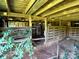 Interior of barn with wood beams and wooden fence at 4194 Buffalo Shoals Rd, Maiden, NC 28650