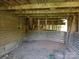 Interior of barn with wood beams and wooden fence at 4194 Buffalo Shoals Rd, Maiden, NC 28650