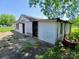 Exterior shot of an older shed on a lot that is need of landscape improvement at 4194 Buffalo Shoals Rd, Maiden, NC 28650