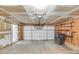 The spacious garage is perfect for parking and storage at 8027 Bristle Ln, Charlotte, NC 28214