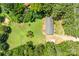 Aerial view of the home, highlighting its large lot and tree coverage at 10230 Hagers Rd, Huntersville, NC 28078