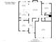 First floor layout showcasing kitchen, living room, dining area, and garage dimensions at 11014 Aspen Ridge Nw Ln, Concord, NC 28027