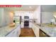 Modern kitchen with white cabinets, granite countertops, and stainless steel appliances at 11128 Cardinal Creek Ave, Charlotte, NC 28215