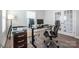 Bright home office with modern desk, comfortable chair and plenty of space to work at 112 Tanner Loop, Troutman, NC 28166