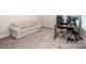 Office space featuring a couch, a desk and chair and a large monitor and carpet at 112 Tanner Loop, Troutman, NC 28166