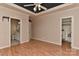 Inviting bedroom has wood floors and a ensuite bathroom at 1142 Ardwyck Pl # 5, Rock Hill, SC 29730