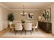 Elegant dining room featuring a dining set, chandelier, and natural lighting at 1142 Ardwyck Pl # 5, Rock Hill, SC 29730