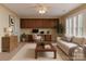 Inviting living room with built-in desk, modern furnishings, and plenty of natural light at 1142 Ardwyck Pl # 5, Rock Hill, SC 29730