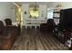 Open concept living and dining room area with hardwood floors at 1502 Mulberry Ridge Dr # 1, Newton, NC 28658