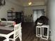 Inviting living room featuring a ceiling fan and dark wood flooring at 1502 Mulberry Ridge Dr # 1, Newton, NC 28658