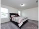 Bright bedroom features plush carpet, light walls, and double-hung windows for natural lighting at 1523 Loropetalum Rd, Charlotte, NC 28215