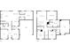 Detailed floor plan showcasing the layout of the living room, kitchen, bedrooms, and bathrooms at 15923 Prescott Hill Ave, Charlotte, NC 28277