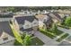 An aerial view of a charming two-story home in a friendly neighborhood at 16134 Kelby Cv, Charlotte, NC 28278