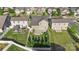 Beautiful aerial view of a home and fenced yard with a patio and landscaping at 16134 Kelby Cv, Charlotte, NC 28278