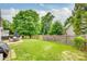 Fenced backyard with patio and green grass at 1835 Montague Rd, Clover, SC 29710