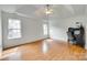 Bedroom featuring hardwood floors, ceiling fan and ample natural light at 1835 Montague Rd, Clover, SC 29710