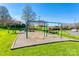 Community playground offering swing sets and climbing structures, ideal for recreation and Gathering activities at 1835 Montague Rd, Clover, SC 29710