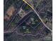 Aerial view of property lines showing acreage, land features and home site at 1905-A Bechtler Rd, Edgemoor, SC 29712
