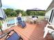 Relaxing deck area with an above ground pool and outdoor seating at 3300 Luke Ct, Monroe, NC 28112