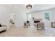 Cozy living room with a fireplace and a view of the bedroom at 3300 Travis Nw Ln, Concord, NC 28027