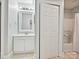 Bathroom with white vanity, mirror, and a shower/tub combo at 3610 Mill Pond Rd, Charlotte, NC 28226